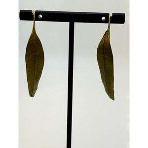 Michael Michaud Eucalyptus Leaf Wire Earrings